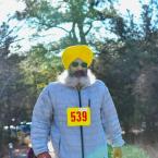 Charanjeet Dhillon crosses the line in 44:39.