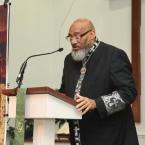 Pastor Troy Hazzard, founder of For His Glory Ministries in Lincoln, delivers the invocation.