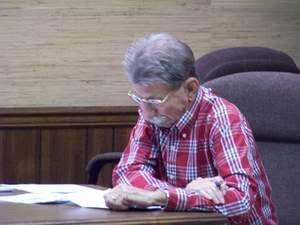 Thomas Barnett, attorney for U.S. Bank, during a sheriff sale of the Earl Bradley property in Lewes. U.S. Bank is owed $560,000 in unpaid mortgage by Bradley, who was convicted in of rape, assault and child exploitation of child patients. BY RYAN MAVITY