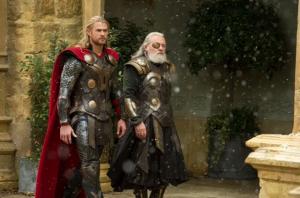 Anthony Hopkins and Chris Hemsworth star in "Thor: The Dark World."