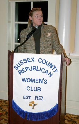 The Sussex County Republican Women's Club invited journalist Christine Dolan to talk about human trafficking during a dinner meeting Oct. 22. BY MADDY LAURIA