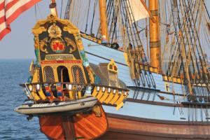 Kalmar Nyckel under sail. BY RON MACARTHUR