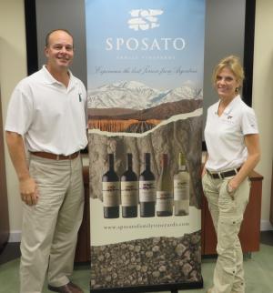 Tony and Karen Sposato, owners of Sposato family vineyards near Mendoza, Argentina, recently launched their new wine label from the Sussex County offices of their primary business, Sposato Landscaping. BY MOLLY MACMILLAN