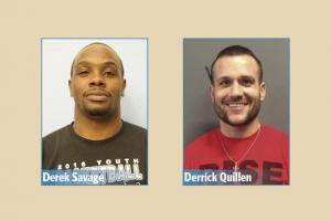 Derek Savage, a 2004 Cape grad, now works at Milford Boys & Girls Club. Derrick Quillen, a 1998 Cape grad, is a trainer at Rise. DAVE FREDERICK PHOTOS