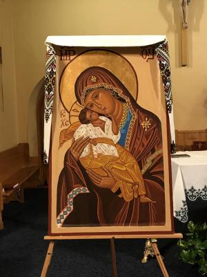 Byzantine representation of Mary and the infant Jesus. SUBMITTED PHOTO