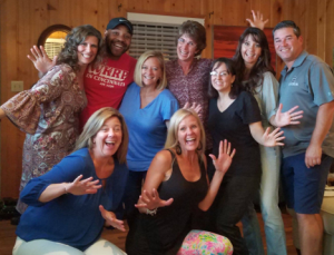 Cape Henlopen Class of 1988 reunion volunteers shown are in back (l-r) Nichole Barnett-Baker, John Wright, Meggin (DeRiemer) Holtzclaw, Judy Campo-Sobota, Cassie (Quillen) Walker, Olivia (Bailey) Derrickson and Bryan Derrickson. In front are Robin Palumbo Thompson and Tracy Burton Zigman. SUBMITTED PHOTO