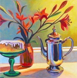 Artwork by Jan Crooker, instructor for Milton Arts Guild’s Rethinking Color workshop.