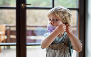 Delaware is requiring students of kindergarten age and older to wear face coverings in public settings such as school. UNHOSPITALS.ORG PHOTO