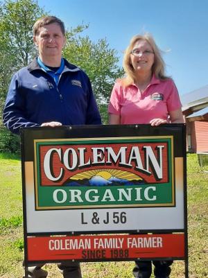 John and Linda Brown own L & J Farms, an award-winning organic poultry operation in Harrington that has sought to increase the sustainability of its farm while expanding its operations. SUBMITTED PHOTOS