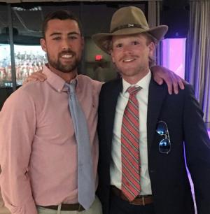 The Rehoboth Beach Patrol hosted its awards banquet recently. Jake Pangle, left, was named the 2021 Lifeguard of the Year, while Bryon Rimmer earned Rookie of the Year honors. SUBMITTED PHOTO