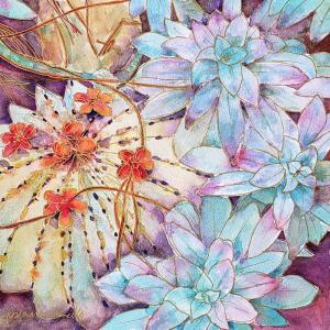 “Cactus and Succulents” by Rosemary Connelly, Peninsula Gallery featured artist.
