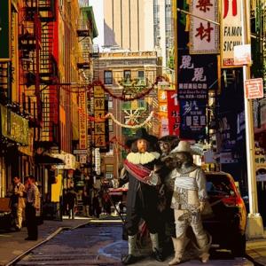 “Tourists,” acrylic on canvas by Gary Schwartz, Rehoboth Art League exhibitor.