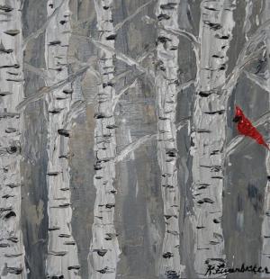 Palette knife acrylic painting by Kathy Fessenbecker, Milton Arts Guild instructor.