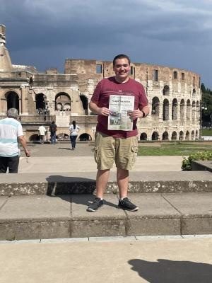 Delaware Technical Community College recently took culinary students to Italy for a study abroad program. The nonprofit Paul Kares paid for Mitch Bunting’s trip. The student works at Paul’s Place, an Italian market near Lewes. SUBMITTED PHOTO