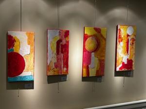 A variety of works by Karen Abato adorn the walls of The Moorings at Lewes during July. SUBMITTED PHOTO