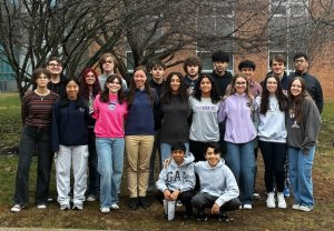 Sussex Academy sent a large contingent of students to the 2026 Delaware Science Olympiad, where eight student teams finished in the top 10. Gathered in back are (l-r) Lucy Clark, Carpenter Cunningham, Yanisley Velasquez-Borrayes, Karmyn Sposato, Jackson Marine, Sarah Lester-Stranick, Eva Navitskaya, Vito Barone, Jaslene Brunskill, Owen Schrader, Camila Figueroa, Omar Zahraoui, Katya Geyer, Rocco Buonopane, Carolyn Reese, Kieran Probert, Leni Kuska and Alex De La Rosa Lopez. In front are Neil Shenoy and Dylan Navarrete Lopez. SUBMITTED PHOTOS